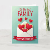 Best Family Valentines Day Card カード (正面)