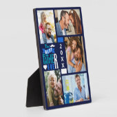 Best Father ever | Collage 5photos children's フォトプラーク (側面)