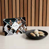 Best Father Ever Modern Photo Collage Personalized カード