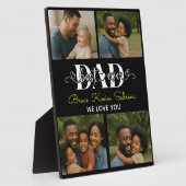 Best Father Ever Personalized Photo Collage フォトプラーク (側面)
