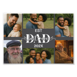 Best Father Ever – Personalized Photo Collage  フォトプリント