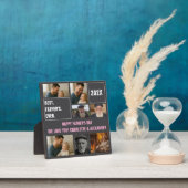 Best Father Ever Photo Collage and Custom Text フォトプラーク (インサイチュ)