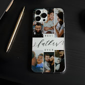 Best Father Ever Script Father's Day Photo Collage Case-Mate iPhoneケース