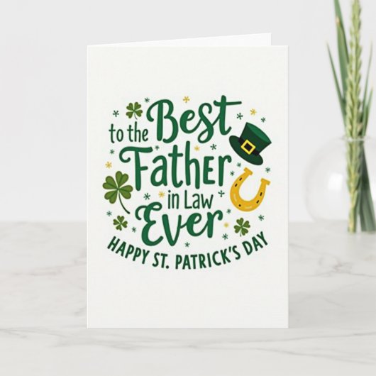 Best Father In Law Ever Card カード (正面)