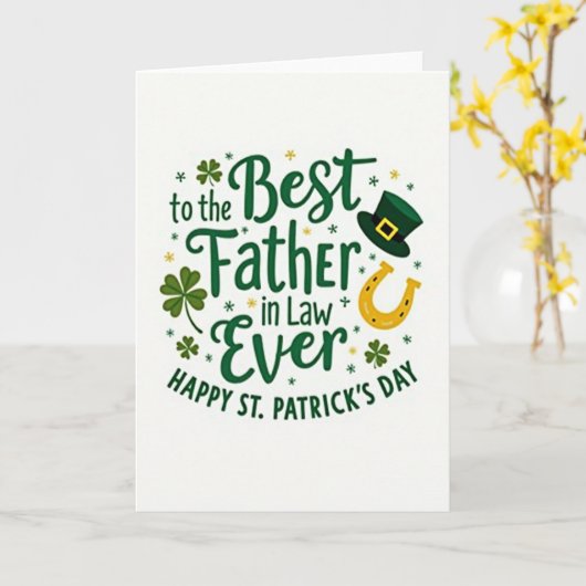 Best Father In Law Ever Card カード (黄色い花)