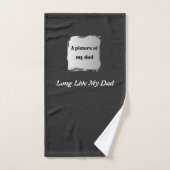 Best Father’s Day Gift, Long Live My Dad バスタオルセット (ハンドタオル)