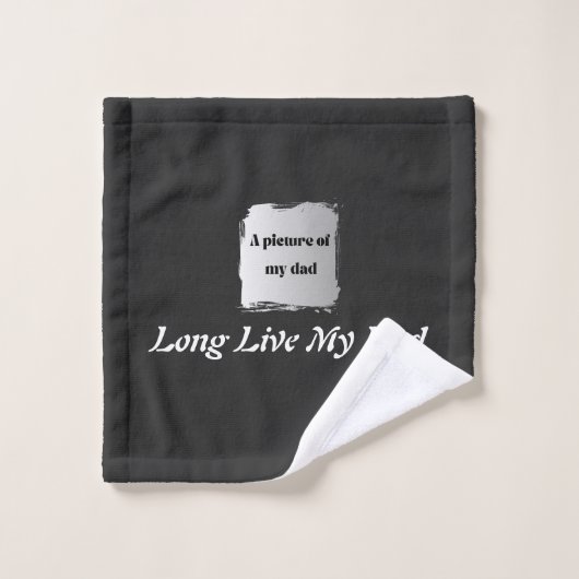 Best Father’s Day Gift, Long Live My Dad バスタオルセット (ウォッシュタオル)