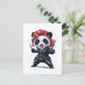 Best Female Action Panda Movie Character on a  シーズンポストカード (スタンド正面)