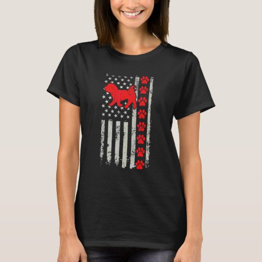 Best Firefighter Maltese Mom Dad Ever Us Flag Dog  Tシャツ (正面)