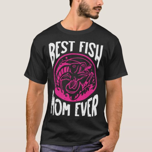 Best Fish Mom Ever Aquarist Aquarium Saltwater Fis Tシャツ (正面)