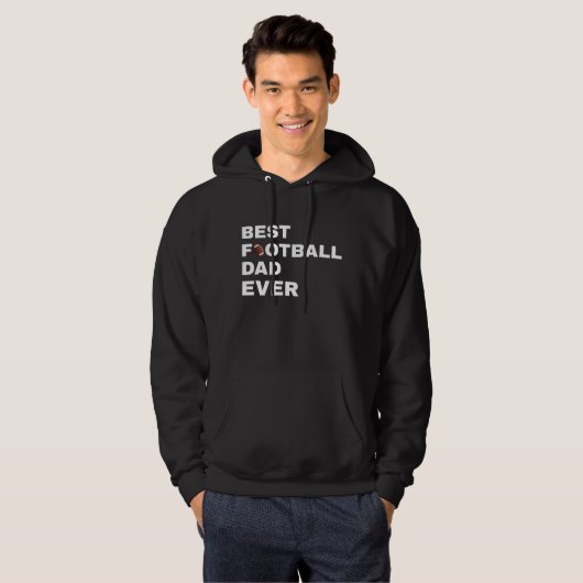 best football dad ever パーカ (正面フル)