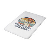 Best Fox Terrier Dad Ever Vintage Dog Lover Shirt_ バスマット (アングル)