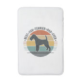 Best Fox Terrier Dad Ever Vintage Dog Shirt_1 バスマット (正面縦)