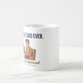 Best Frenchie Dad Ever Funny Dog Dad Award Mug コーヒーマグカップ (中央)