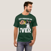 Best Frenchie Dad Ever Funny French Bulldog Dog Gi Tシャツ (正面フル)