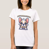 Best frenchie mom! French Bulldog Tシャツ (正面)