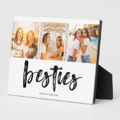 Best Friend Besties Name Photo Collage Plaque フォトプラーク (側面)