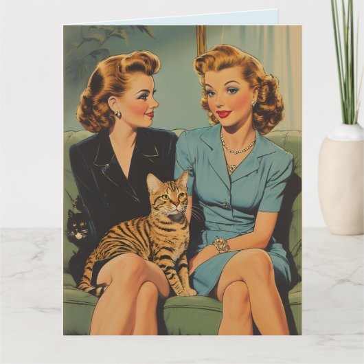 BEST FRIEND BFF BIRTHDAY RETRO GREETING CARD カード (正面)