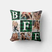 Best Friend BFF Photo Collage Friendship Gift  クッション (正面)