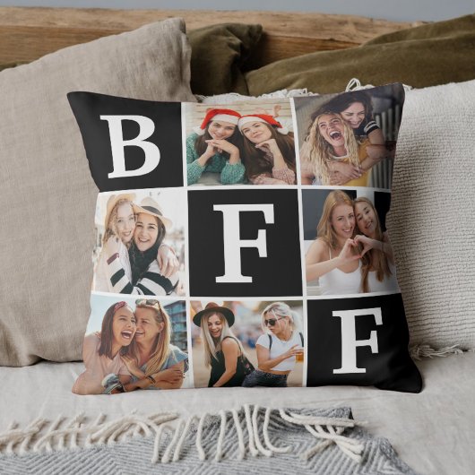 Best Friend BFF Photo Collage Friendship Gift クッション