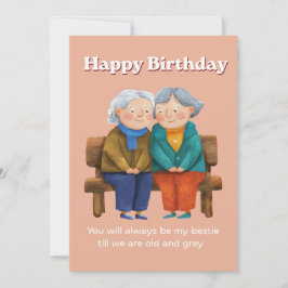 Best friend Birthday Card 招待状