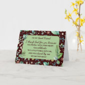 Best Friend Birthday Christian Gratitude Humor カード (黄色い花)