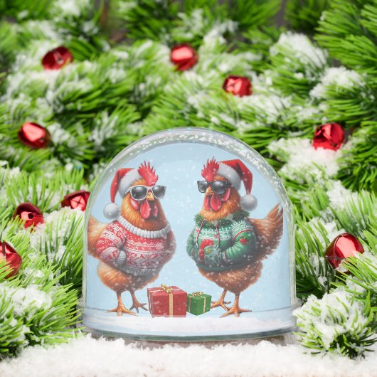 Best Friend Chicken Christmas Snow Globe (クリスマス)