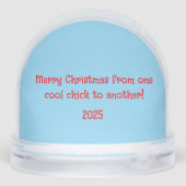 Best Friend Chicken Christmas Snow Globe (裏面)