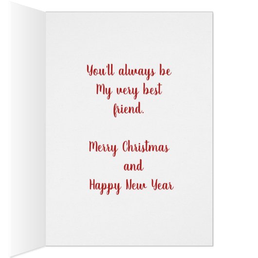 Best Friend Christmas Card (内側 (右))