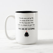 Best Friend Coffee Mug Funny Friendship Gift ツートーンマグカップ (左)