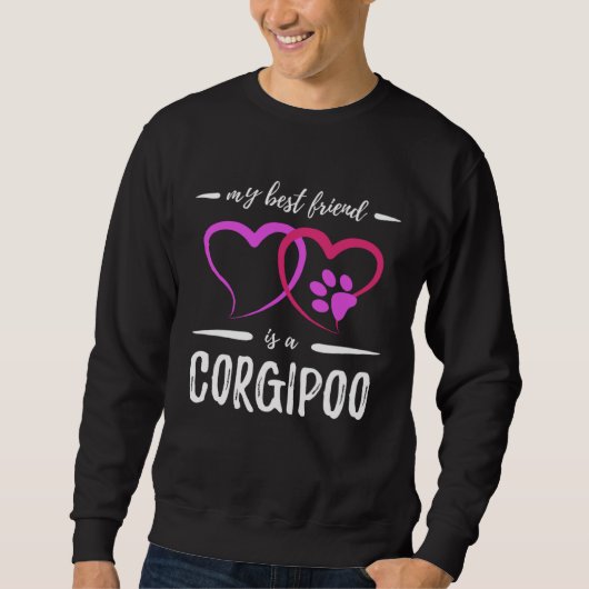 Best Friend Corgipoo Dog Dog Mom Idea スウェットシャツ (正面)