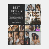 Best Friend Definition Photo Collage フリースブランケット (正面)