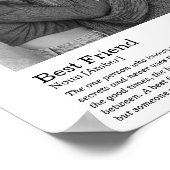 Best Friend dictionary Definition wedding gift ポスター (角)