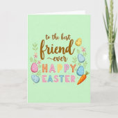 Best Friend Easter Greeting Card カード (正面)