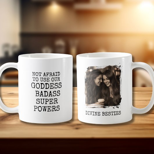 Best Friend Gift Coffee Mug Bestie Goddess Photo コーヒーマグカップ