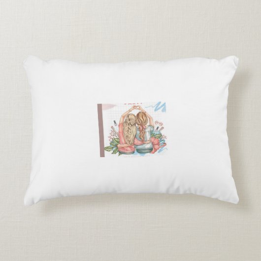 Best friend gift pillow アクセントクッション (正面)