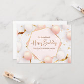 Best Friend Happy Birthday Greeting カード (正面/裏面インサイチュ)