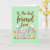 Best Friend Happy Easter Card カード (黄色い花)