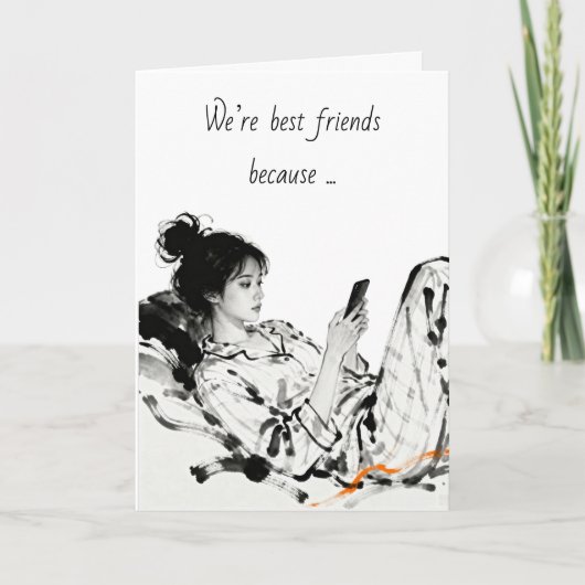 Best Friend Humor | Showing Appreciation カード (正面)