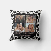 Best Friend Keepsake Photo Collage Animal Print クッション (裏面)