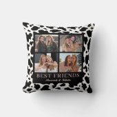 Best Friend Keepsake Photo Collage Animal Print クッション (正面)