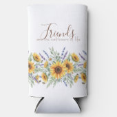 Best Friend Mug Sunflower Border スリム缶クーラー (正面)