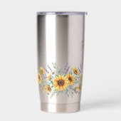 Best Friend Mug Sunflower Border 保温保冷タンブラー (左面)
