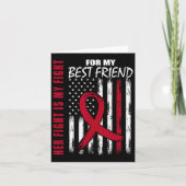 Best Friend Multiple Myeloma Awareness American Fl カード (正面)