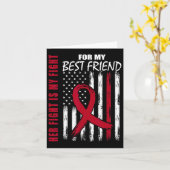 Best Friend Multiple Myeloma Awareness American Fl カード (黄色い花)