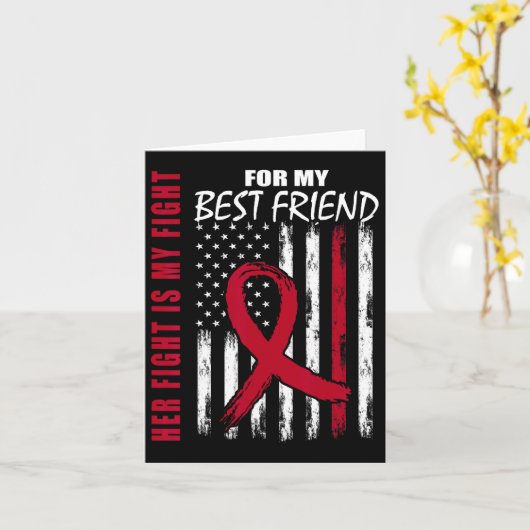 Best Friend Multiple Myeloma Awareness American Fl カード (黄色い花)