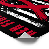 Best Friend Multiple Myeloma Awareness American Fl ポスター (角)