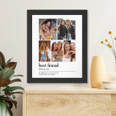 Best Friend Photo Collage Keepsake  ポスター