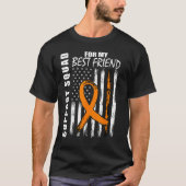 Best Friend Support Leukemia Awareness Flag Suppor Tシャツ (正面)