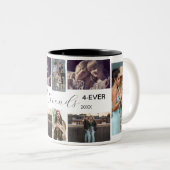 Best Friends 4-Ever – 8 Photo Collage Mug + Year ツートーンマグカップ (正面右)